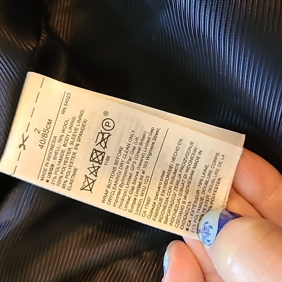 🔥Host Pick🔥 Banana Republic Navy Wool Double Breasted Coat - Picture 15 of 15